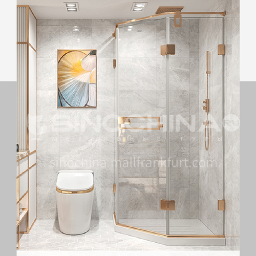 DELI  Shower room    household shower glass   tempered glass    shower partition